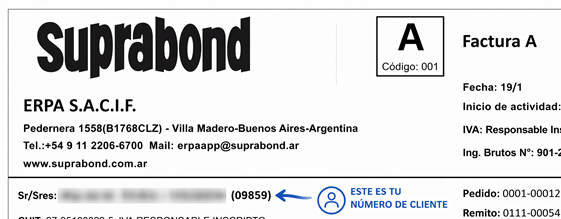 ¿Dónde encontrar mi número de cliente?